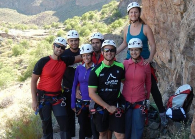  Prêt pour débuter la ferrata 